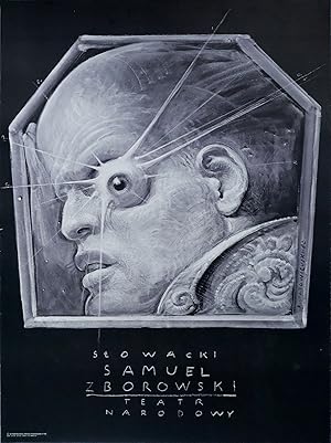 1980 Original Polish Theater Poster Samuel Zborowski - Starowieyski