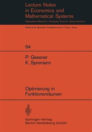 Seller image for Optimierung in Funktionenräumen -Language: german for sale by GreatBookPricesUK
