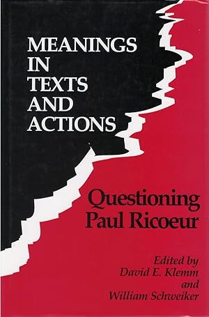 Seller image for Meaning in Texts and Actions: Questioning Paul Ricoeur for sale by The Haunted Bookshop, LLC