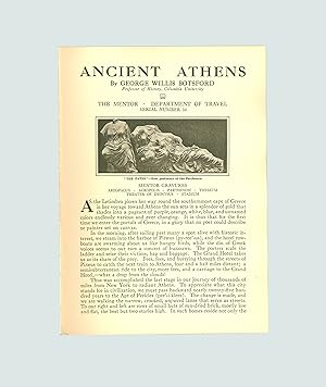 Ancient Athens by George Willis Botsford. 1914 Disbound Monograph with 6 Sepia Gravure Plates and...