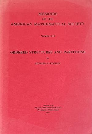 Memoirs of the American Mathematical Society Number 119, Ordered Structures and Partitions