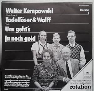 Seller image for Tadellser und Wolf [Vinyl, LP Nr. 2528601]. Uns gehts ja noch gold. Gelesen vom Autor selbst. for sale by KULTur-Antiquariat