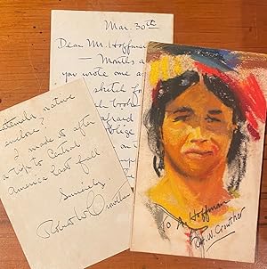 Signed letter and painting