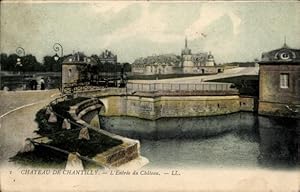 Ansichtskarte / Postkarte Chantilly Oise, Schloss, Eingang