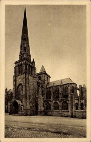 Ansichtskarte / Postkarte Tréguier Côtes dArmor, La Cathedrale