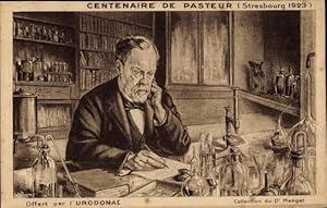 Ansichtskarte / Postkarte Louis Pasteur in seinem Labor