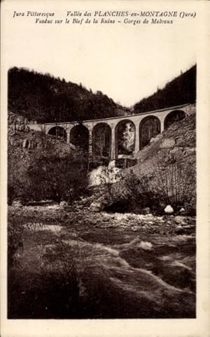Ansichtskarte / Postkarte Les Planches en Montagne Jura, Vallee, Viaduc sur le Bief de la Ruine, ...