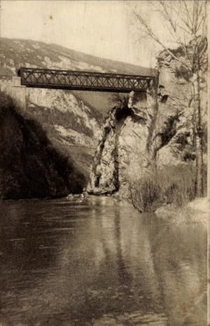 Ansichtskarte / Postkarte Saint-Claude Jura, Straßenbahnbrücke über die Etables-Schluchten