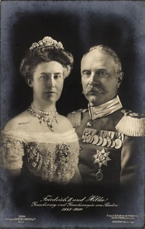 Ansichtskarte / Postkarte Friedrich II. und Hilda, Großherzog und Großherzogin von Baden - Liersc...