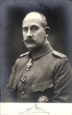 Ansichtskarte / Postkarte Max von Baden, Portrait, Orden, Eisernes Kreuz