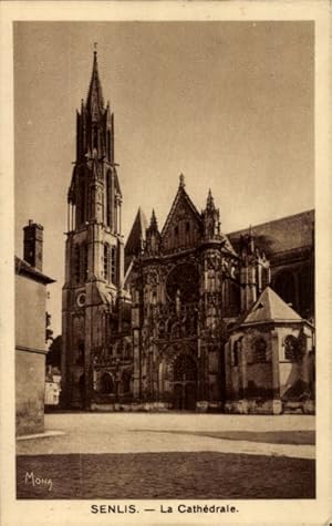 Ansichtskarte / Postkarte Senlis Oise, Kathedrale