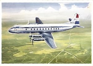 Ansichtskarte / Postkarte Niederländisches Passagierflugzeug, The Flying Dutchmann, PH-VIJ, Vicke...