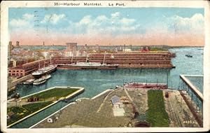 Ansichtskarte / Postkarte Montreal Quebec Kanada, Hafenansicht