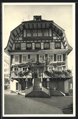 Ansichtskarte Einsiedeln, Hotel de la Vigne, Gasthaus Rebstock