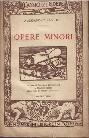 Seller image for OPERE MINORI - VOL. TERZO CLASSICI DEL RIDERE for sale by Libreria Rita Vittadello