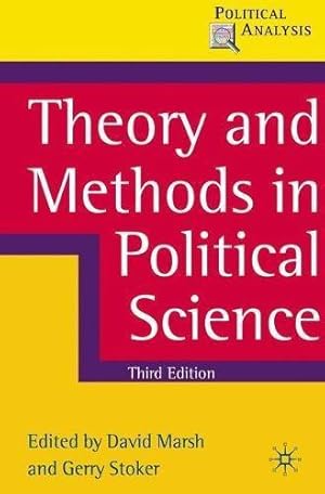 Seller image for Theory and Methods in Political Science (Political Analysis) for sale by WeBuyBooks