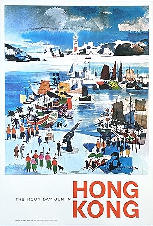 Original Vintage Poster - The Noon Day Gun in Hong Kong