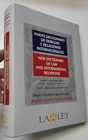 Imagen del vendedor de Nuevo diccionario de derecho y relaciones internacionales / New Dictionary of Law and International Relations a la venta por Librera Mamut