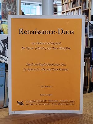 Renaissance-Duos aus Holland und England für Sopran- (oder Alt-) und Tenor-Blockflöten,