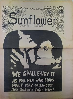 Sunflower. Lansing's Gay Newspaper. Volume 1; Number 1