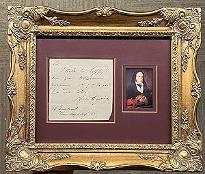 Scarce Autograph Note Signed