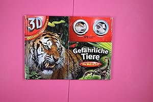Seller image for GEFHRLICHE TIERE. DIE WELT IN 3-D. MIT HOCHWERTIGER 3-D-BRILLE ZUM AUFKLAPPEN. for sale by Butterfly Books GmbH & Co. KG