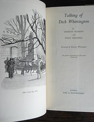 Image du vendeur pour Talking of Dick Whittington: [a literary pilgrimage]. Drawings by Marjory Whittington mis en vente par James Fergusson Books & Manuscripts