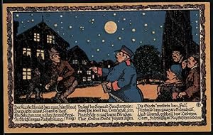 Bild des Verkufers fr Notgeld Oelde 1921, 5 Mark, Wachmann ermahnt nachts den Kupferschmied, Stadtwappen zum Verkauf von Bartko-Reher