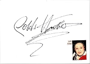 Seller image for Original Autogramm Lotti Huber (1912-1998) /// Autograph signiert signed signee for sale by Antiquariat im Kaiserviertel | Wimbauer Buchversand