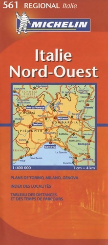 Carte RGIONAL Italie Nord-Ouest - Collectif