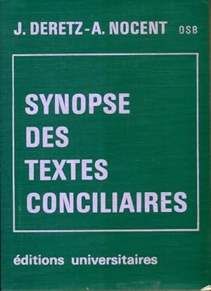 Synopse des textes conciliaires - A. Deretz