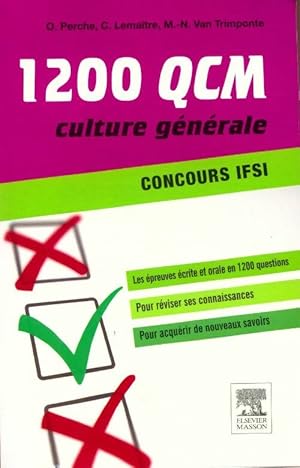 1200 QCM culture g n rale. Concours IFSI - Collectif