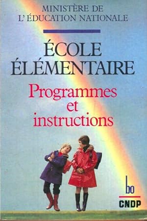 Ecole El mentaire, programmes et instructions - Minist re de l'Education Nationale