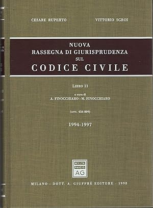 Immagine del venditore per Nuova rassegna di giurisprudenza sul Codice civile.LIBRO II Aggiornamento 1994-1997 (Artt. 456-809) venduto da MULTI BOOK