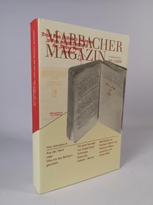 Bild des Verkufers fr Marbacher Magazin Heft 88/1999, Aus der Hand oder Was mit den Bchern geschieht zum Verkauf von ANTIQUARIAT Franke BRUDDENBOOKS