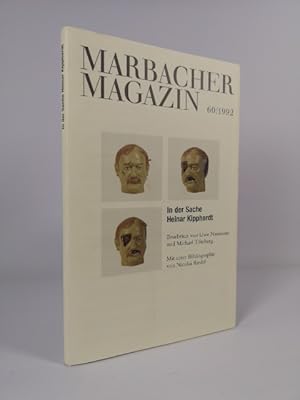 Imagen del vendedor de Marbacher Magazin 60/1992. In der Sache Heinar Kipphardt a la venta por ANTIQUARIAT Franke BRUDDENBOOKS