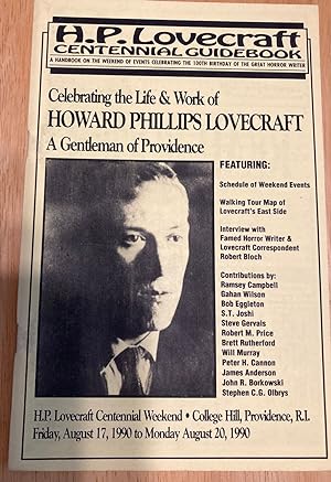 Seller image for H. P. Lovecraft Centennial Guidebook A Handbook on the Weekend of Events Celebrating the 100th Birthday of the Great Horror Writer for sale by biblioboy