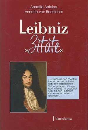 Bild des Verkufers fr Leibniz Zitate zum Verkauf von Antiquariat Kastanienhof