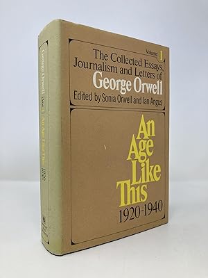 Imagen del vendedor de Age Like This 1920 1940 the Collected Essays Journalism & Letters of George Orwell Volume 1 a la venta por Southampton Books