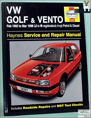 Bild des Verkufers fr VW Golf III & Vento: Feb 1992 to Mar 1998 (J to R Registration) 4-cyl Petrol & Diesel zum Verkauf von BookLovers of Bath
