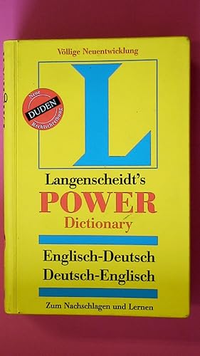 LANGENSCHEIDT S POWER DICTIONARY, ENGLISCH.