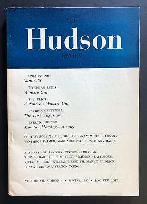 Immagine del venditore per The Hudson Review, Volume 7, Number 4 (VII; Winter 1955) - includes Canto 85 by Ezra Pound venduto da Philip Smith, Bookseller