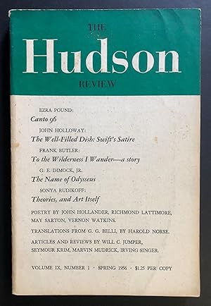 Immagine del venditore per The Hudson Review, Volume 9, Number 1 (IX; Spring 1956) - includes Canto 96 by Ezra Pound venduto da Philip Smith, Bookseller