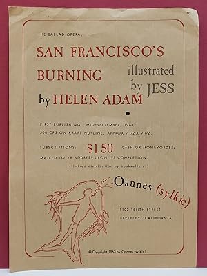 Prospectus for "San Francisco's Burning"