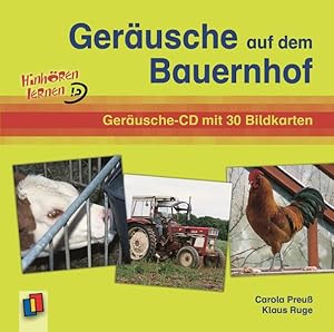 Geräusche auf dem Bauernhof: Geräusche-CD mit 30 Bildkarten (Hinhören lernen)