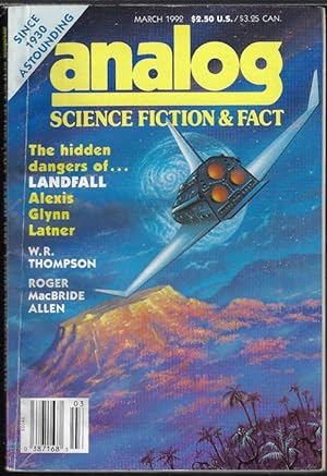 Bild des Verkufers fr ANALOG Science Fiction/ Science Fact: March, Mar. 1992 ("The Modular Man") zum Verkauf von Books from the Crypt