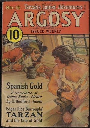 Seller image for ARGOSY Weekly: March, Mar. 19, 1932 ("Tarzan and The City of Gold") for sale by Books from the Crypt