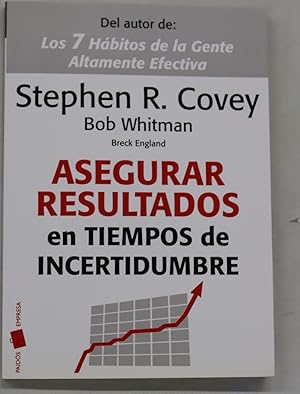 Seller image for Asegurar resultados en tiempos de incertidumbre for sale by Librera Alonso Quijano