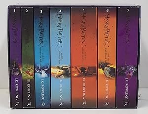 Seller image for Harry Potter. The Complete Collection: The Philosopher's Stone; The Chamber of Secrets; The Prisoner of Azkaban; The Goblet of Fire; Order of the Phoenix; The Half-Blood Prince; The Deathly Hollows. 7 volume set in illustrated slipcase for sale by Barter Books Ltd
