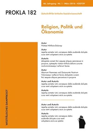 Bild des Verkufers fr Religion, Politik und konomie; Deutsch zum Verkauf von Versandbuchhandlung Kisch & Co.